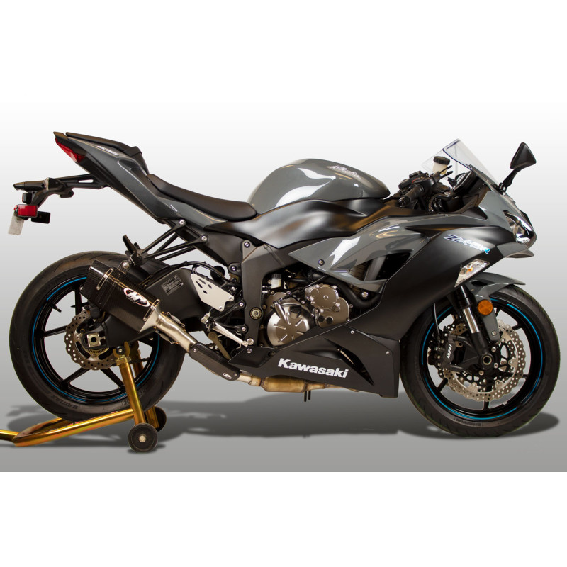 M4 TECH1 CARBON FIBER SLIP-ON SYSTEM 2009-2024 Kawasaki ZX-6R - KA6934